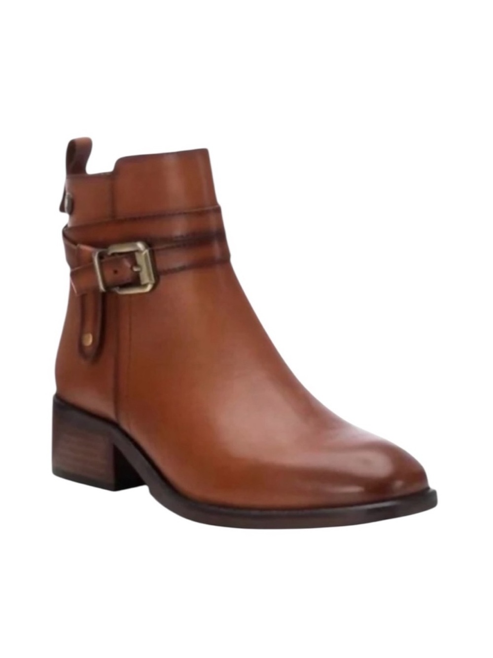CARMELA Camel Leather Boots